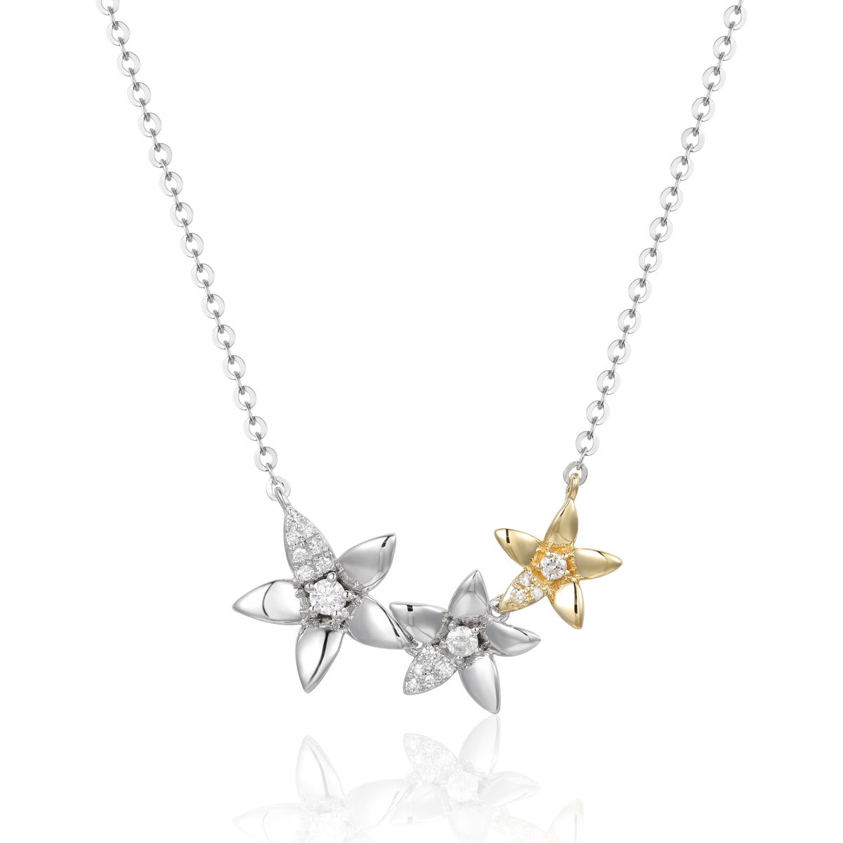 Flowers Diamond Necklace