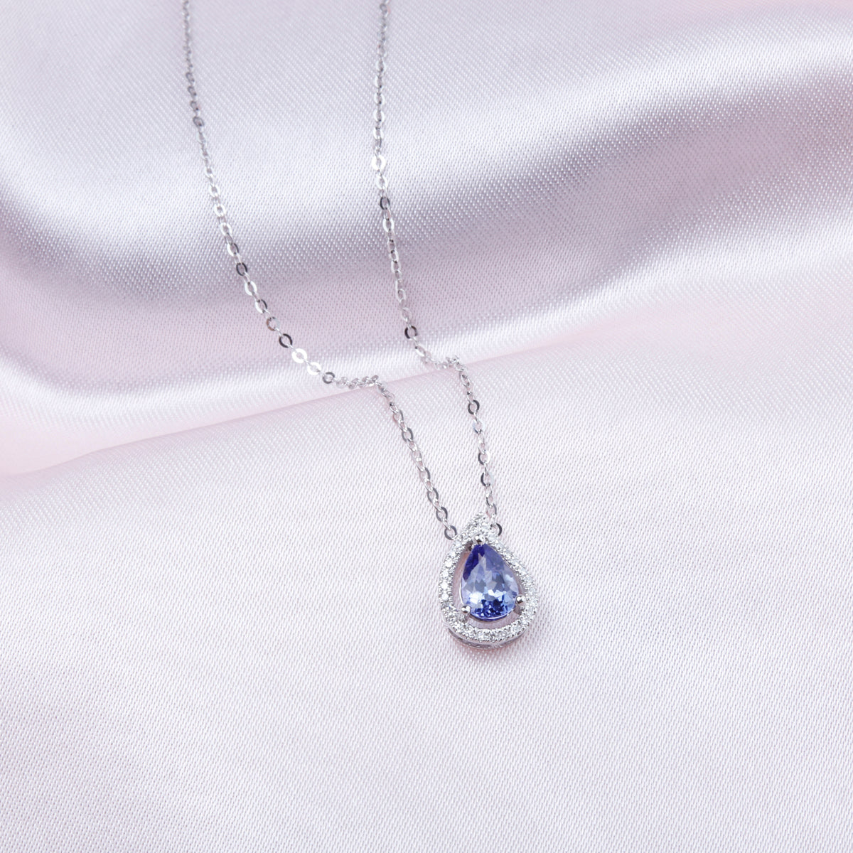 Teardrop Halo Necklace