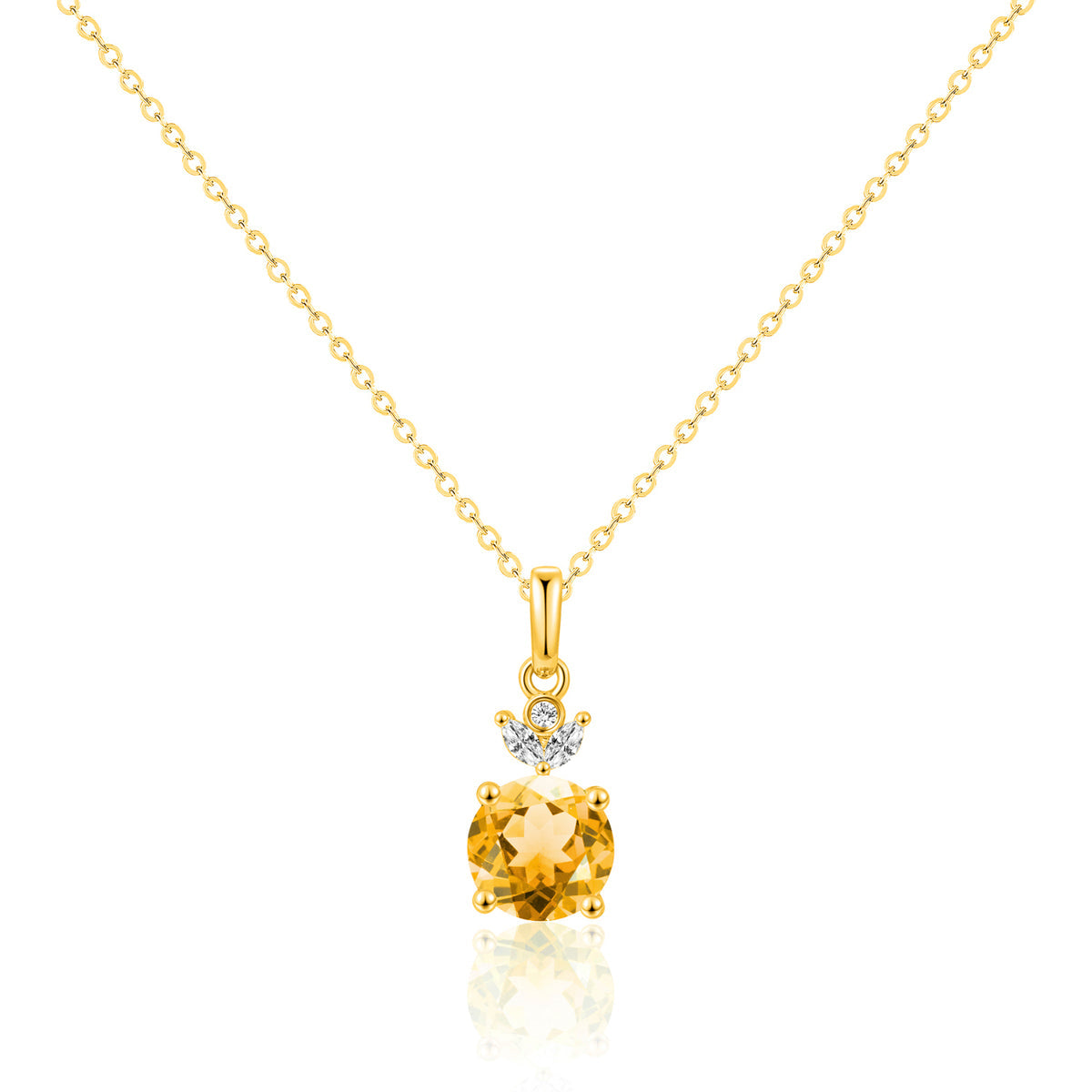 Sparkling Pendant Drop Necklace