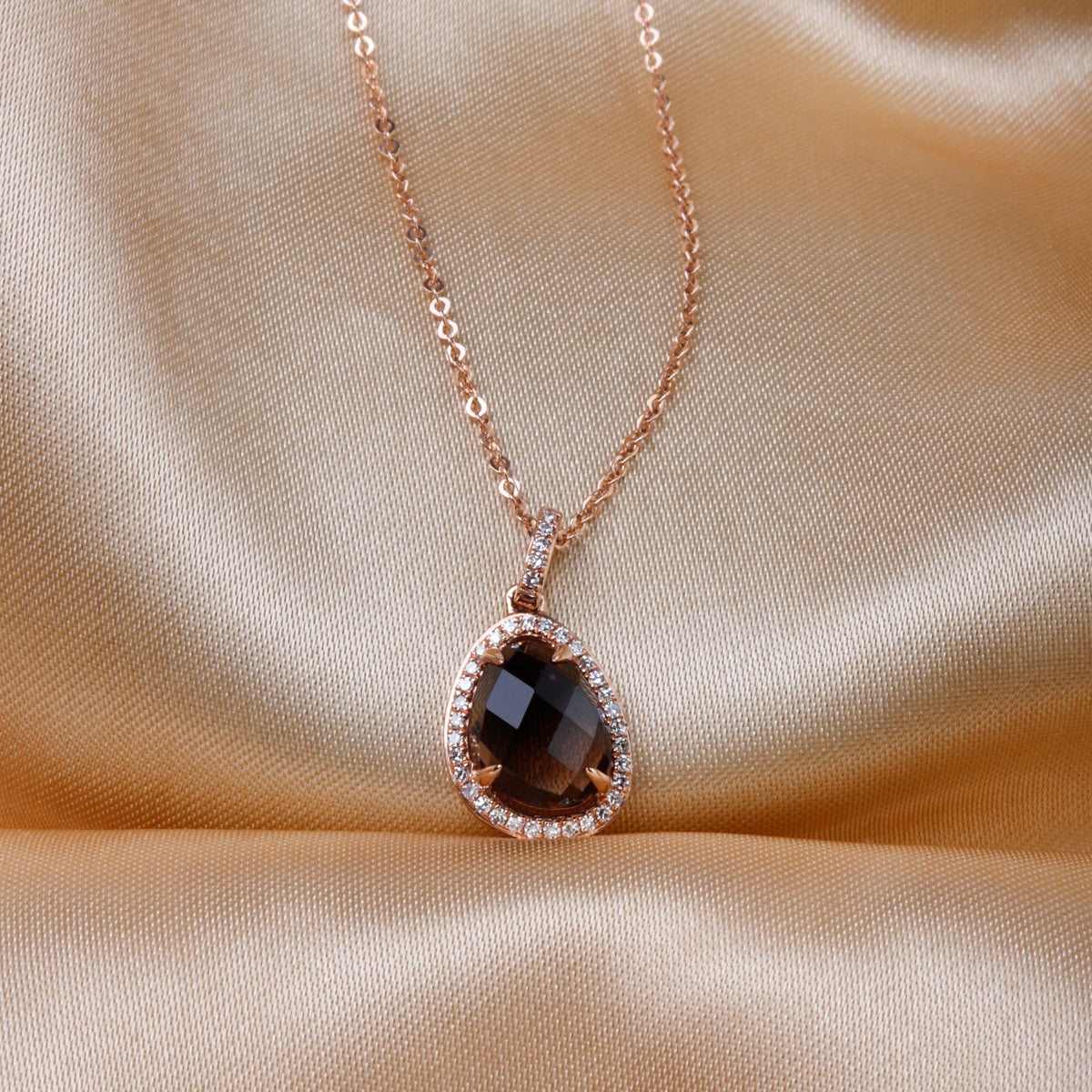 Open Halo Stone Necklace