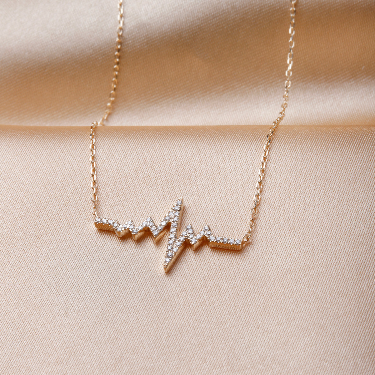 Heartbeat Diamond Necklace