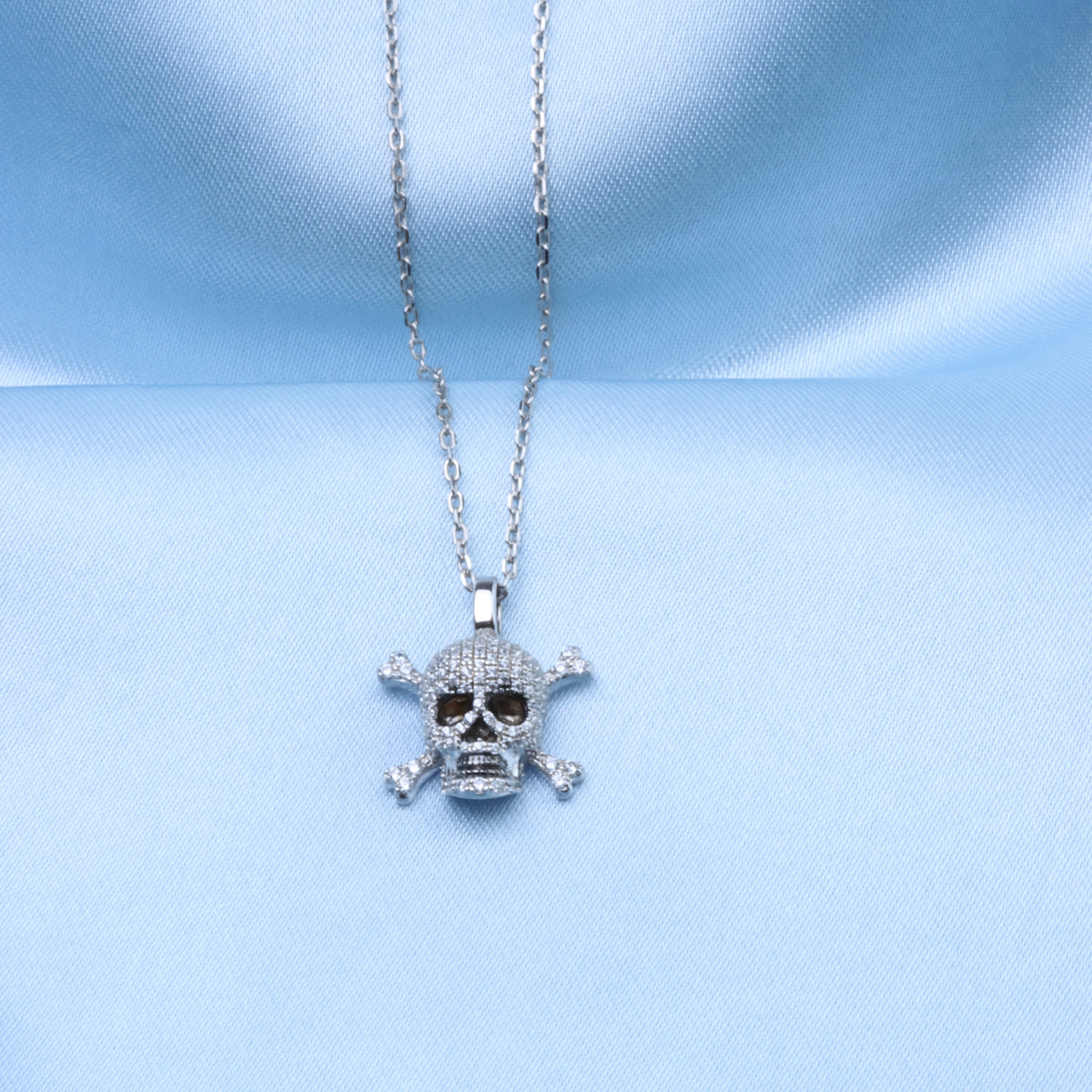 Pave Skull Necklace