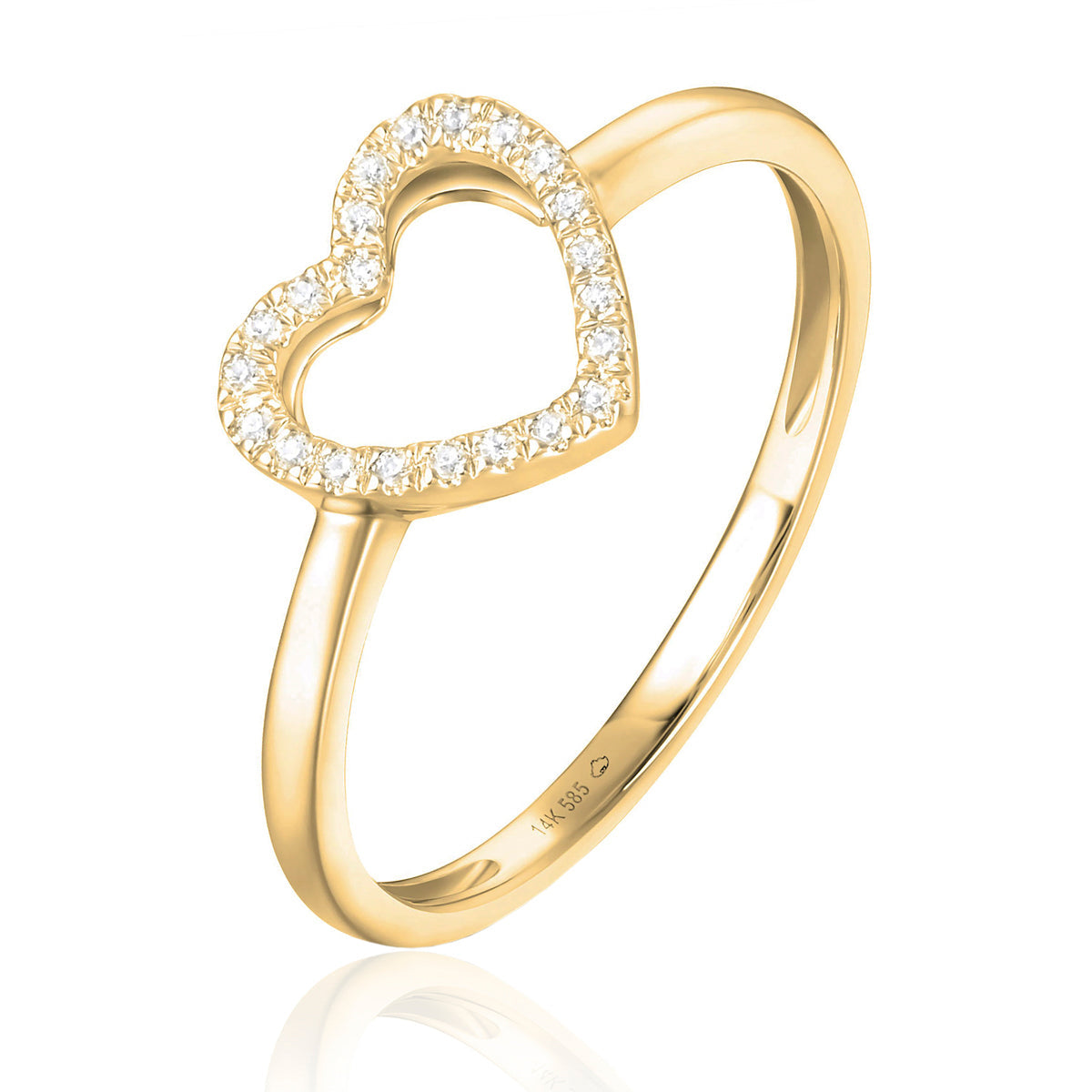 Heart Diamond Ring