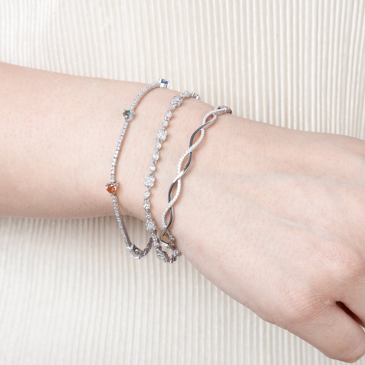 Infinity Diamond Bangle