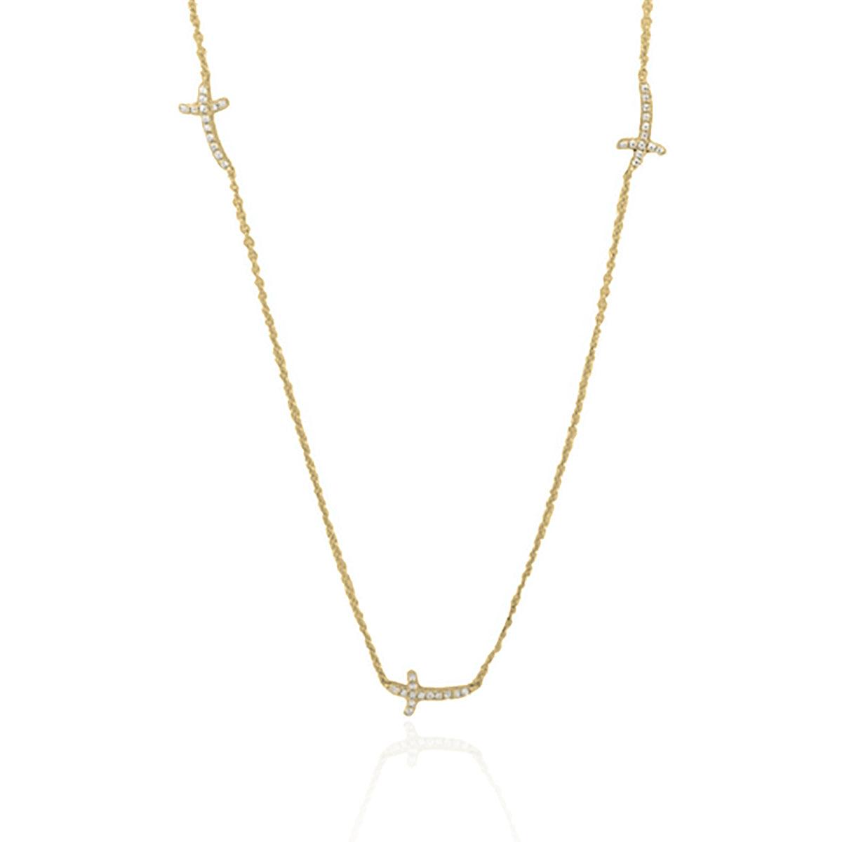 Side Cross Necklace