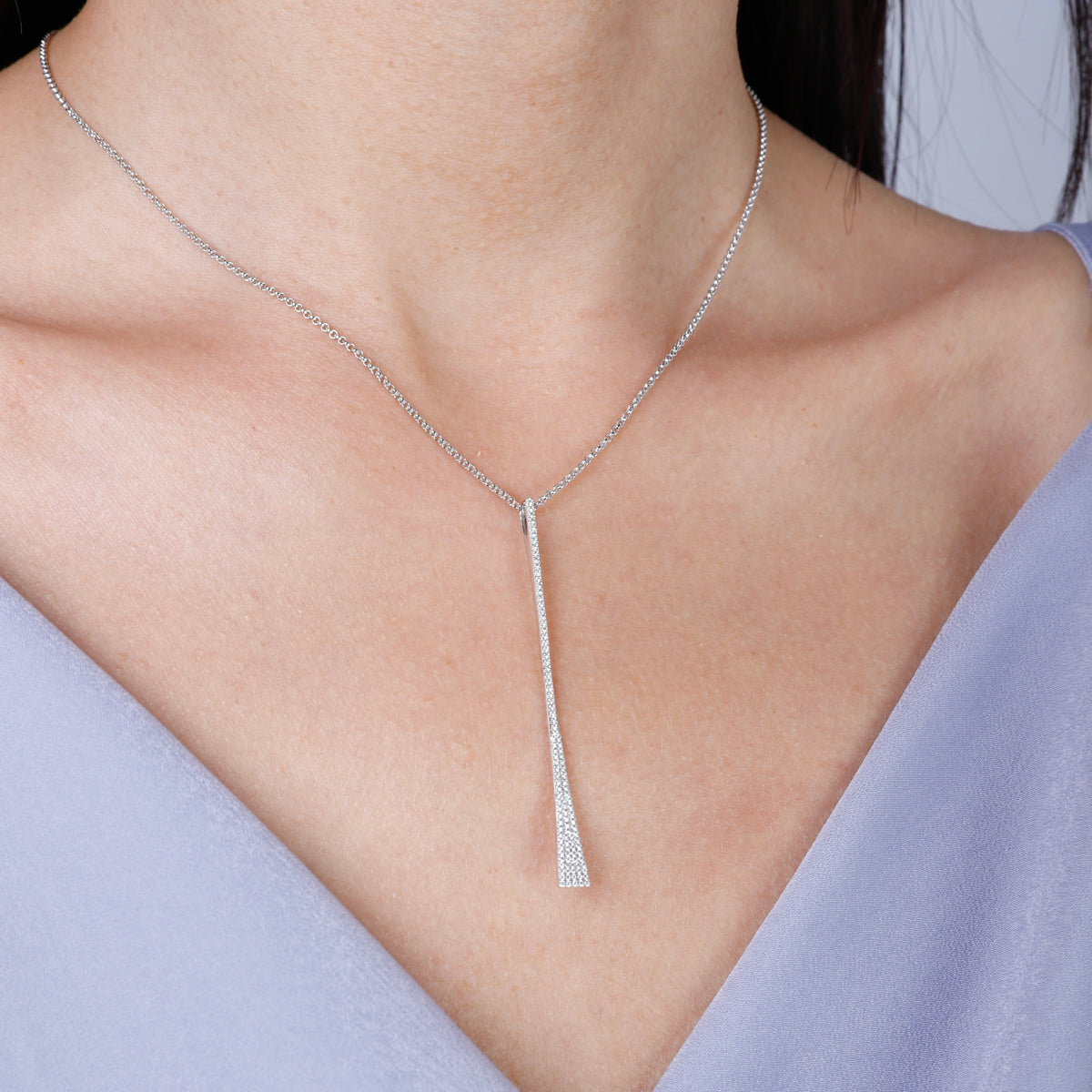 Linear Diamond Necklace