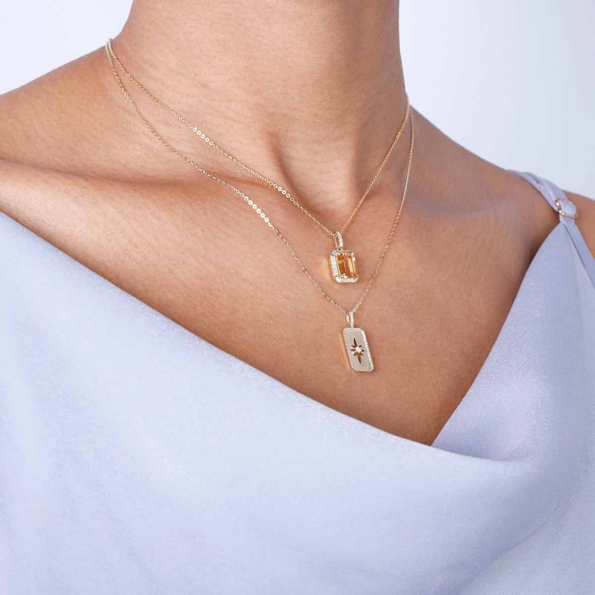 Starburst Tag Necklace