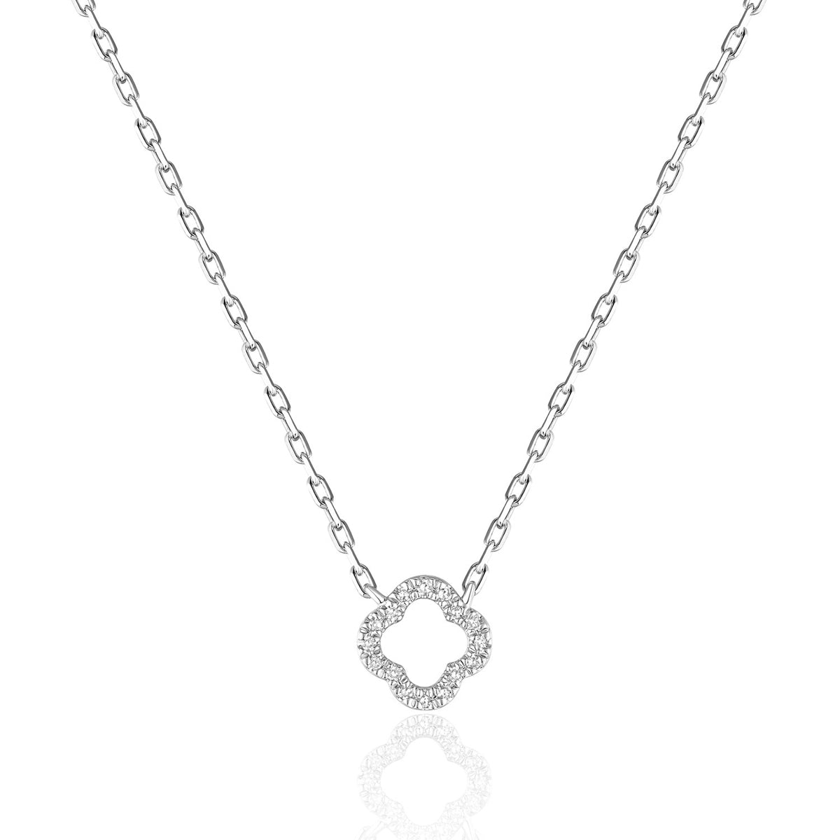 Mini Clover Diamond Necklace