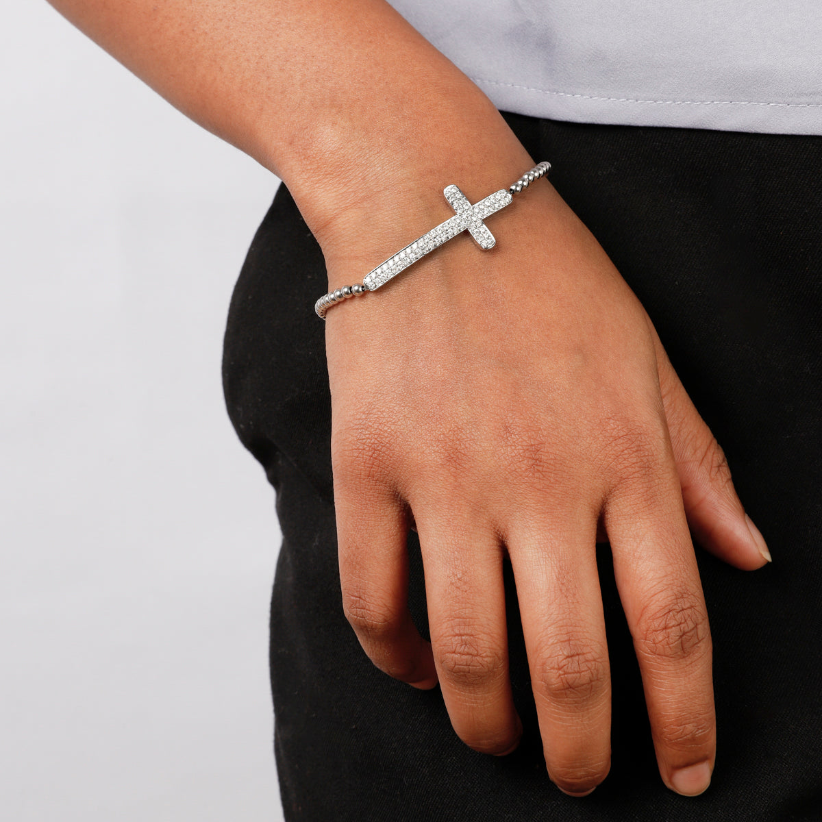 Side Cross Bracelet