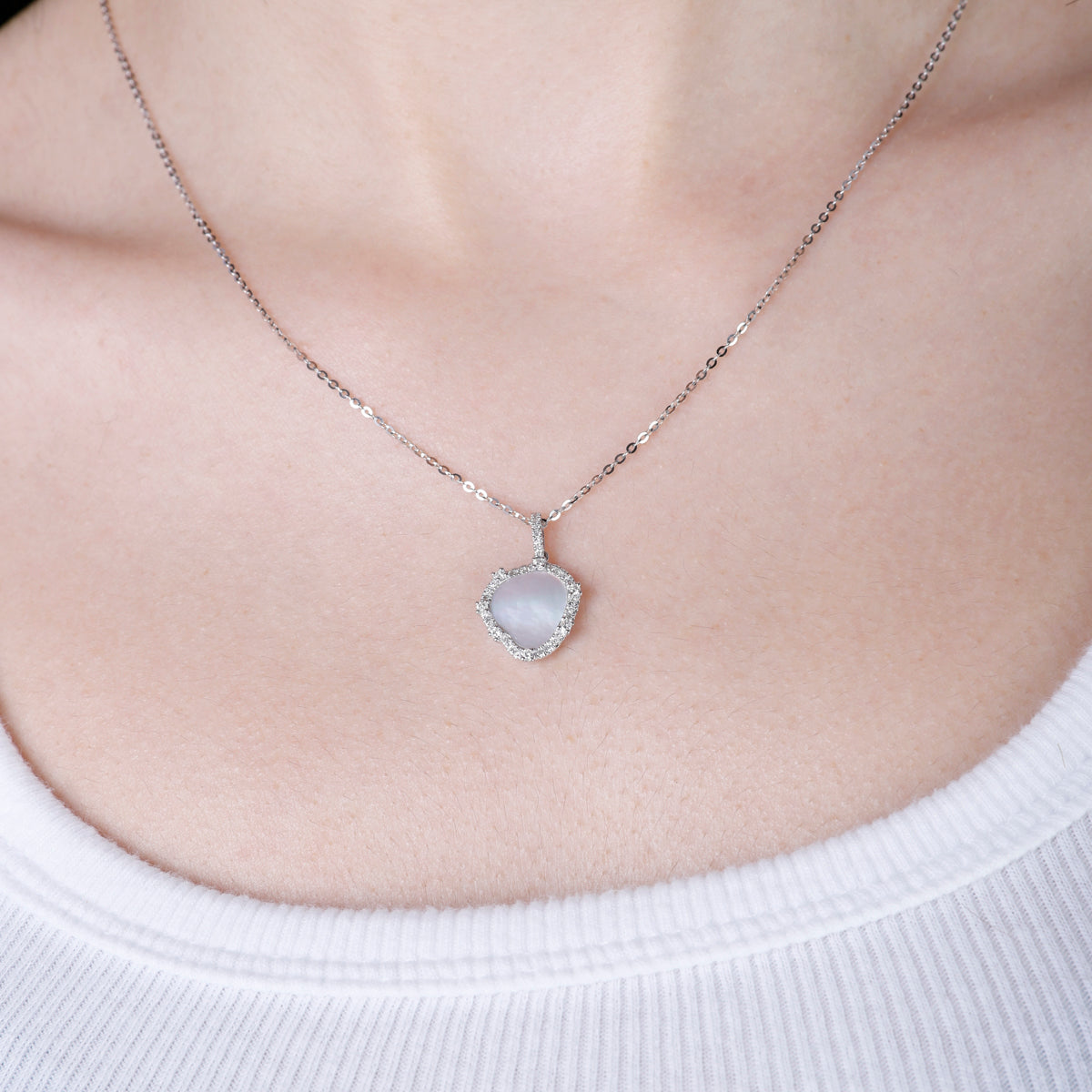 Mother of Pearl Stone Necklace