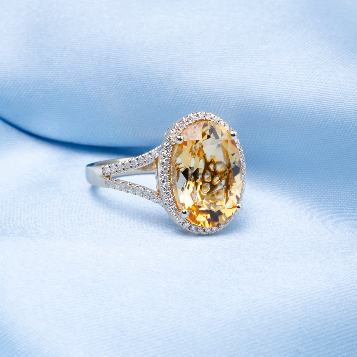 Timeless Oval Cut Halo Ring