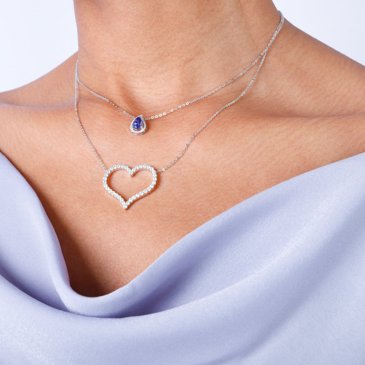 Wide Heart Necklace