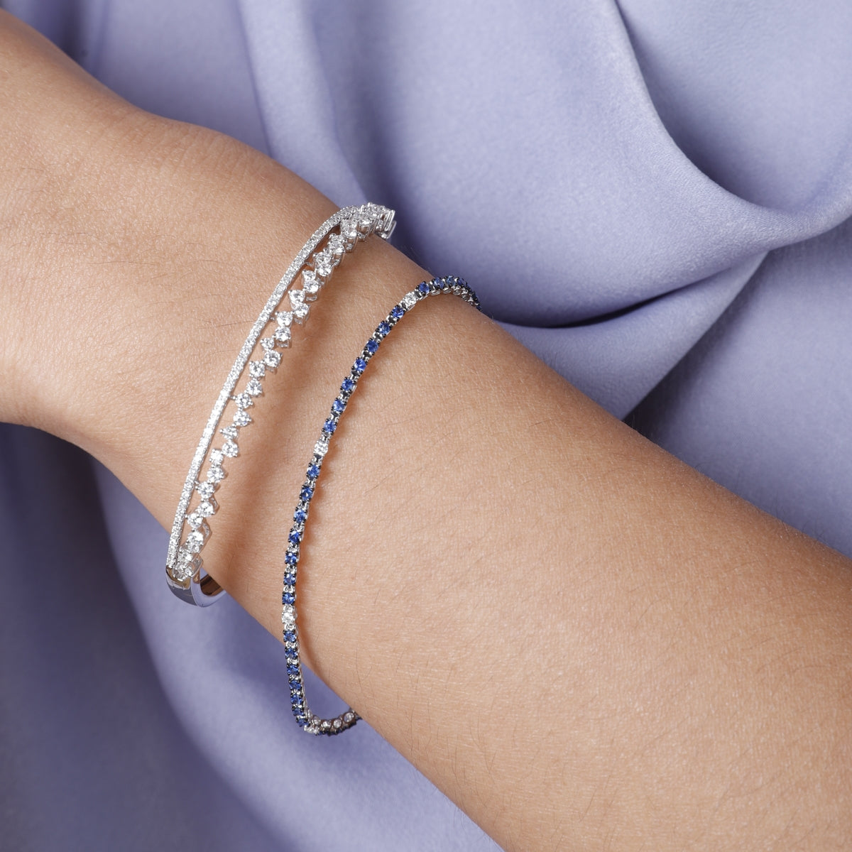 Raindrop Coronet Bangle