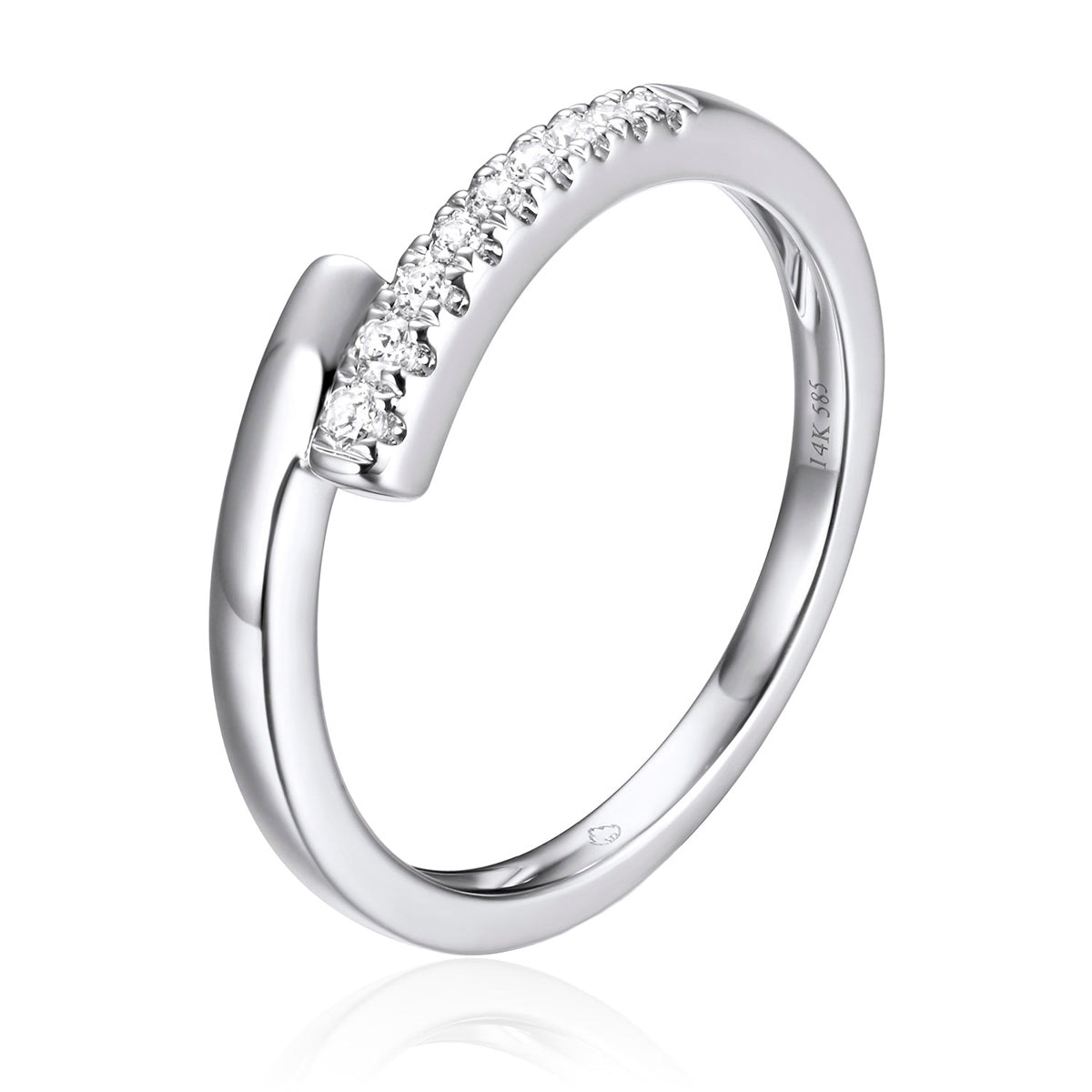 Diamond Bypass Ring