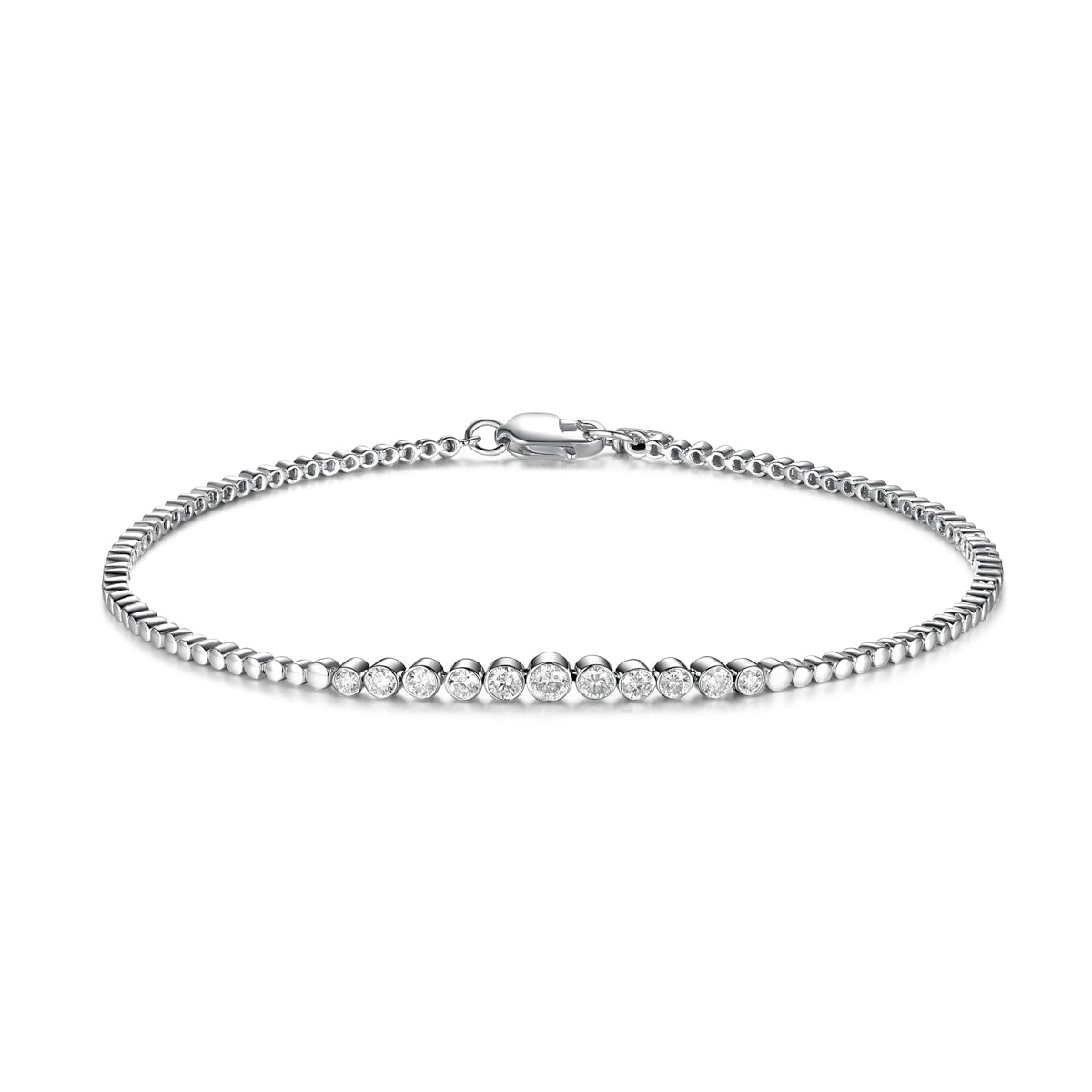Blend of classic elegance and contemporary. Featuring delicate beaded accents with diamonds. 