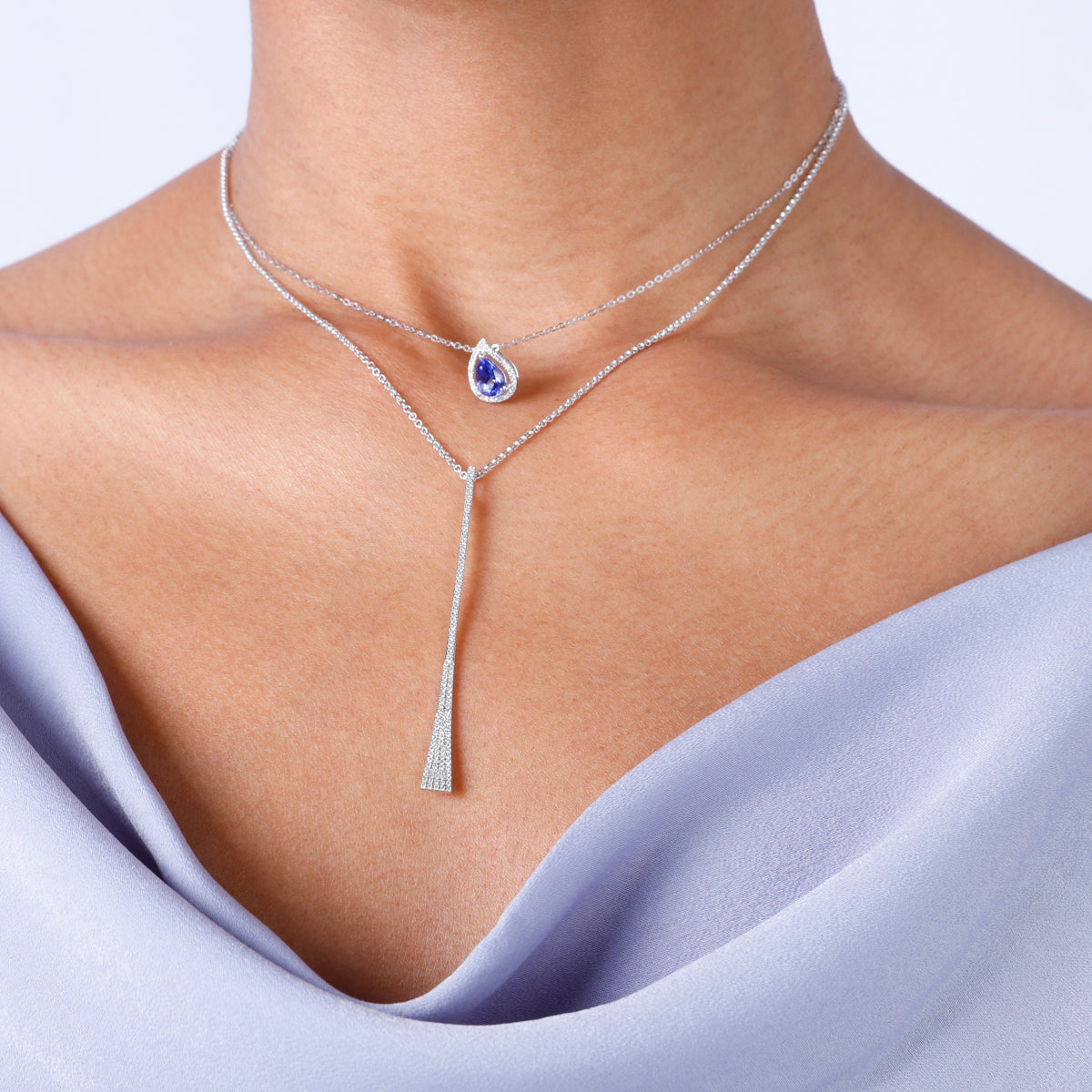 Linear Diamond Necklace