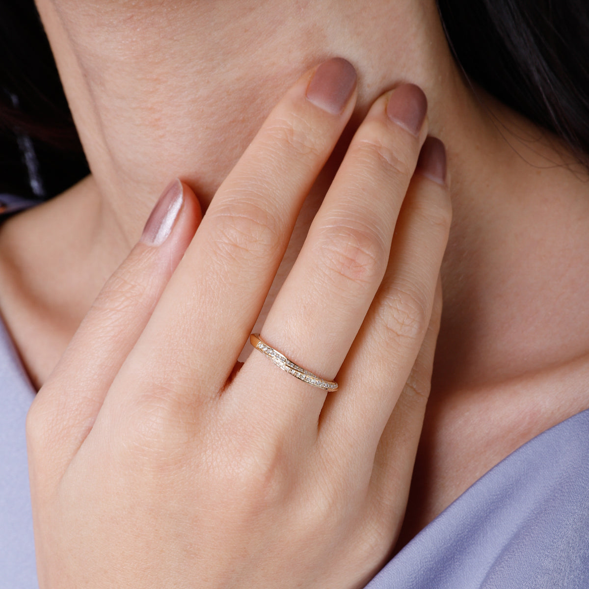 Twist Diamond Ring