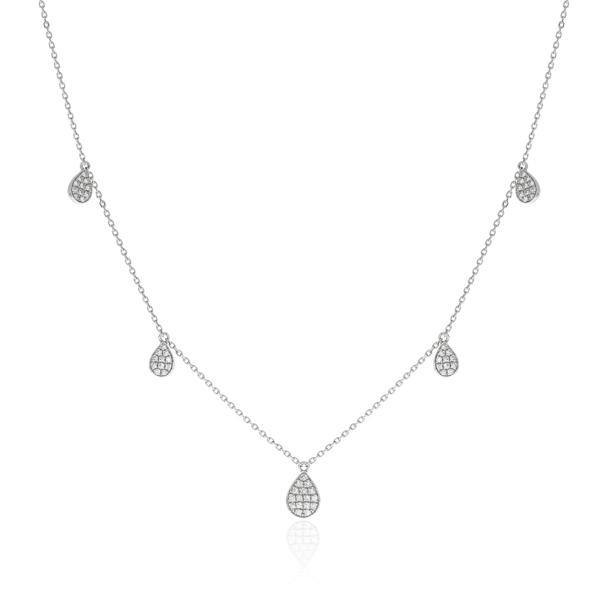 Diamond Teardrops Necklace