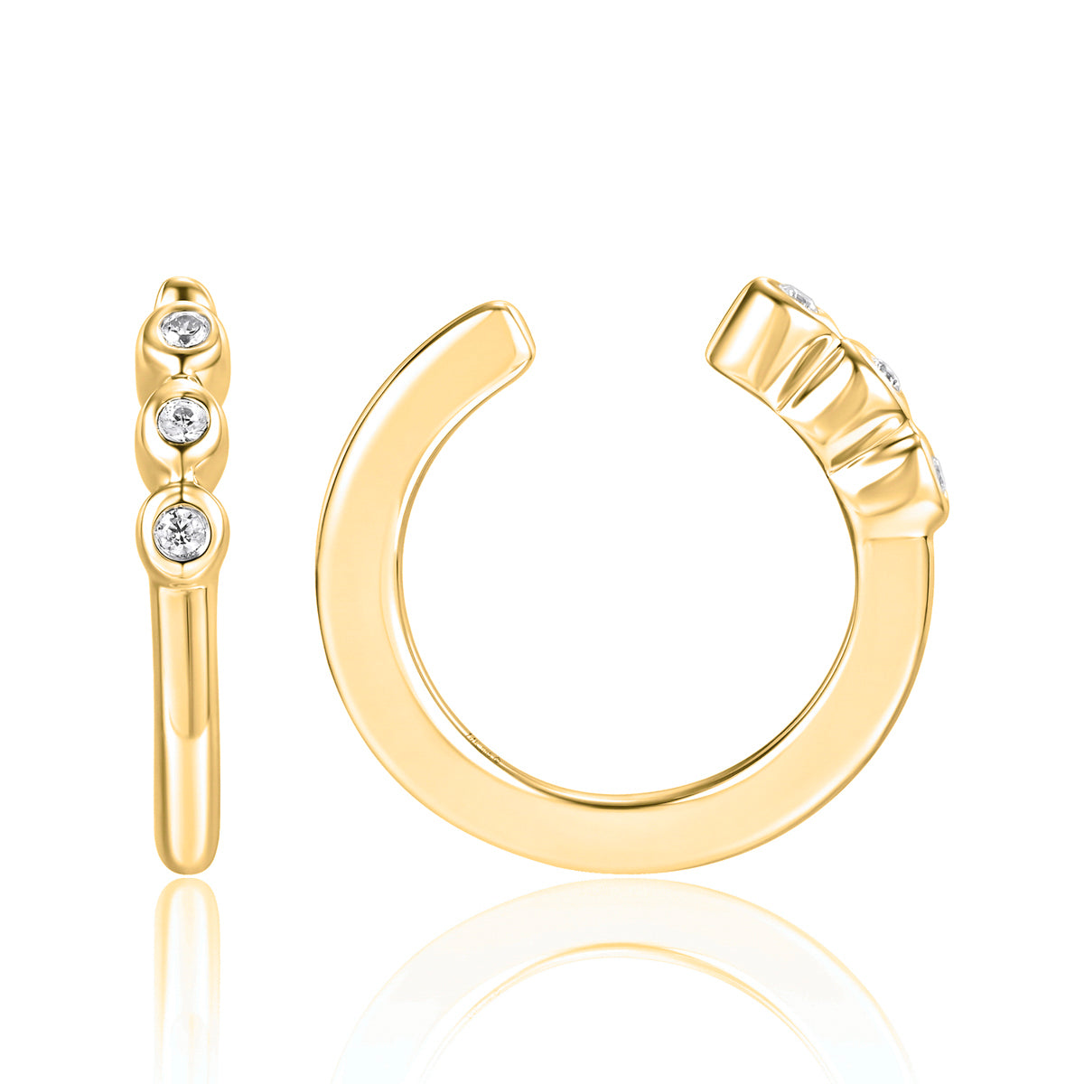 Triple Diamond Ear Cuff