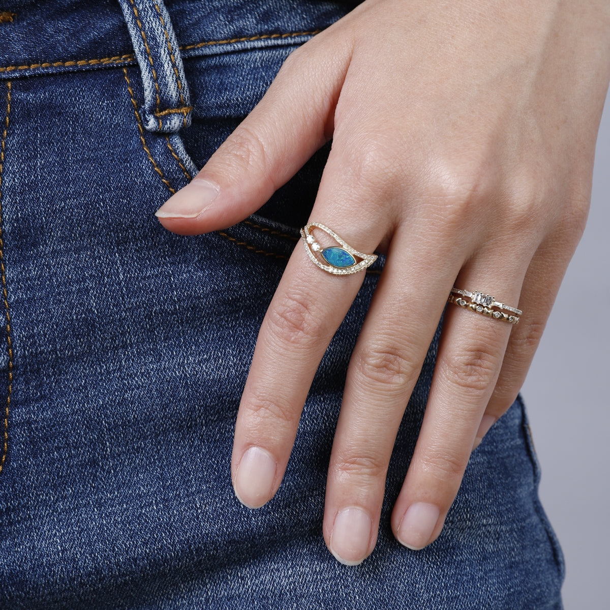 The Eye Opal Ring