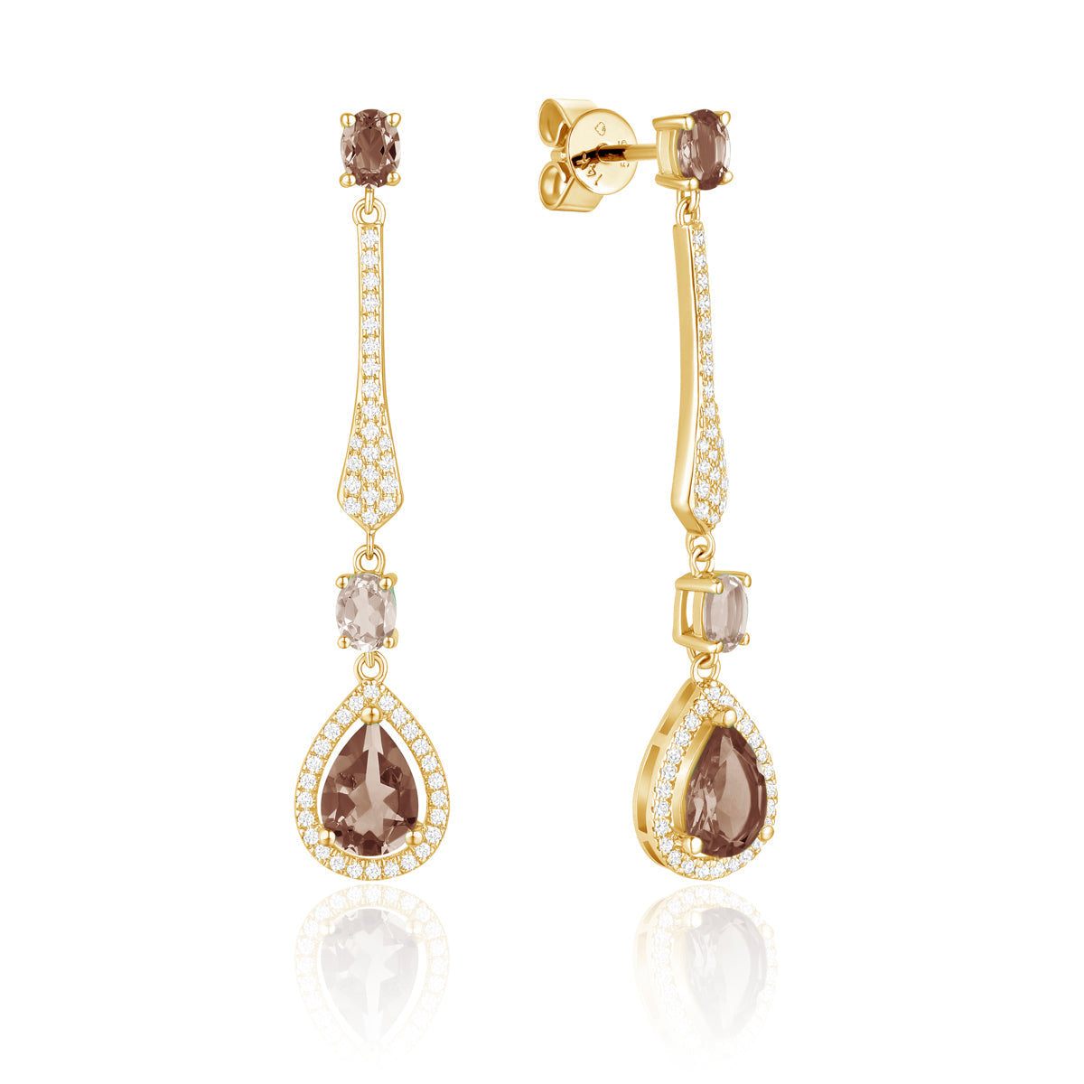 Pear Shaped Gemstone Dangle