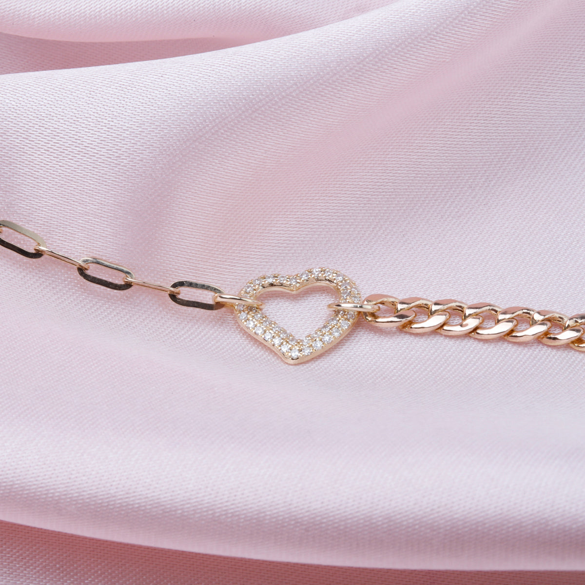 Heart Chain Bracelet