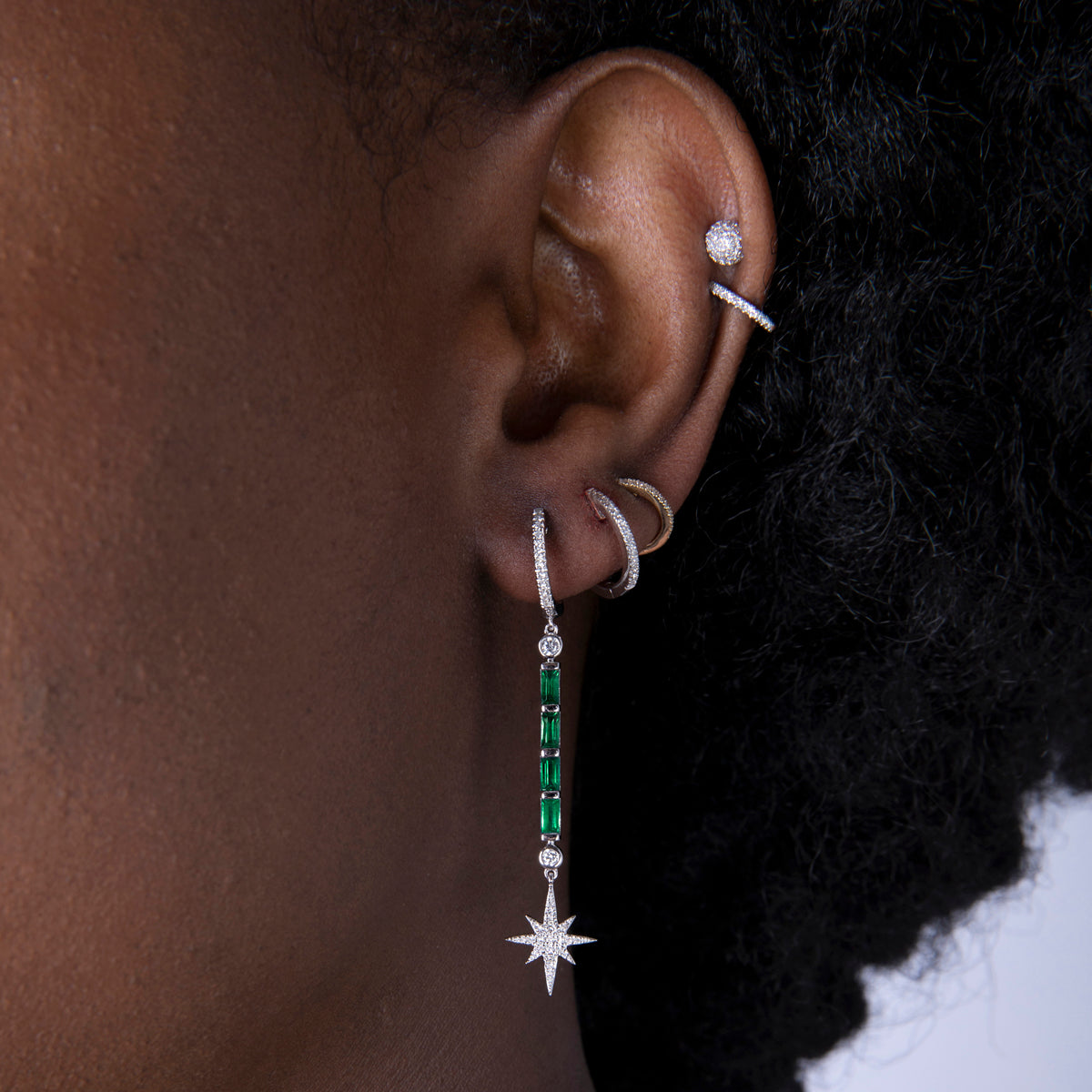 North Star Drop Earrings