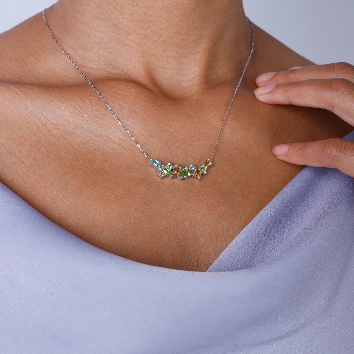 Dainty Multi Color Necklace