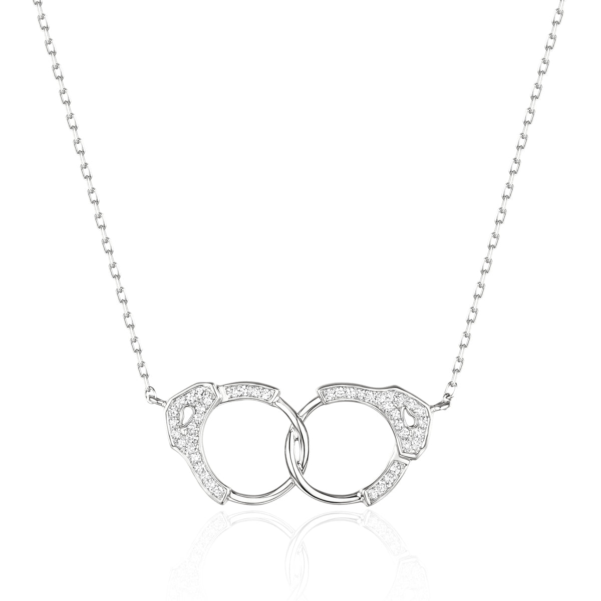 Handcuff Diamond Necklace