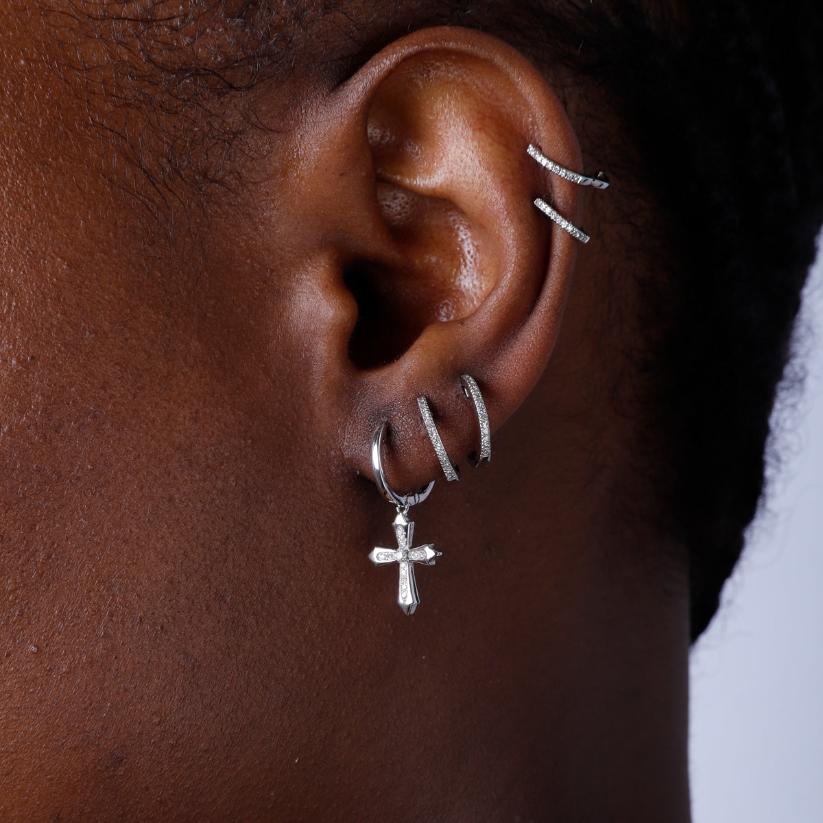 Cross Drop Earrings