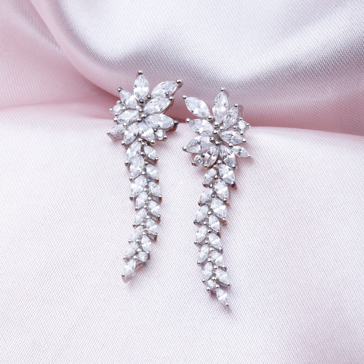 Marquise Diamond Drop Earrings