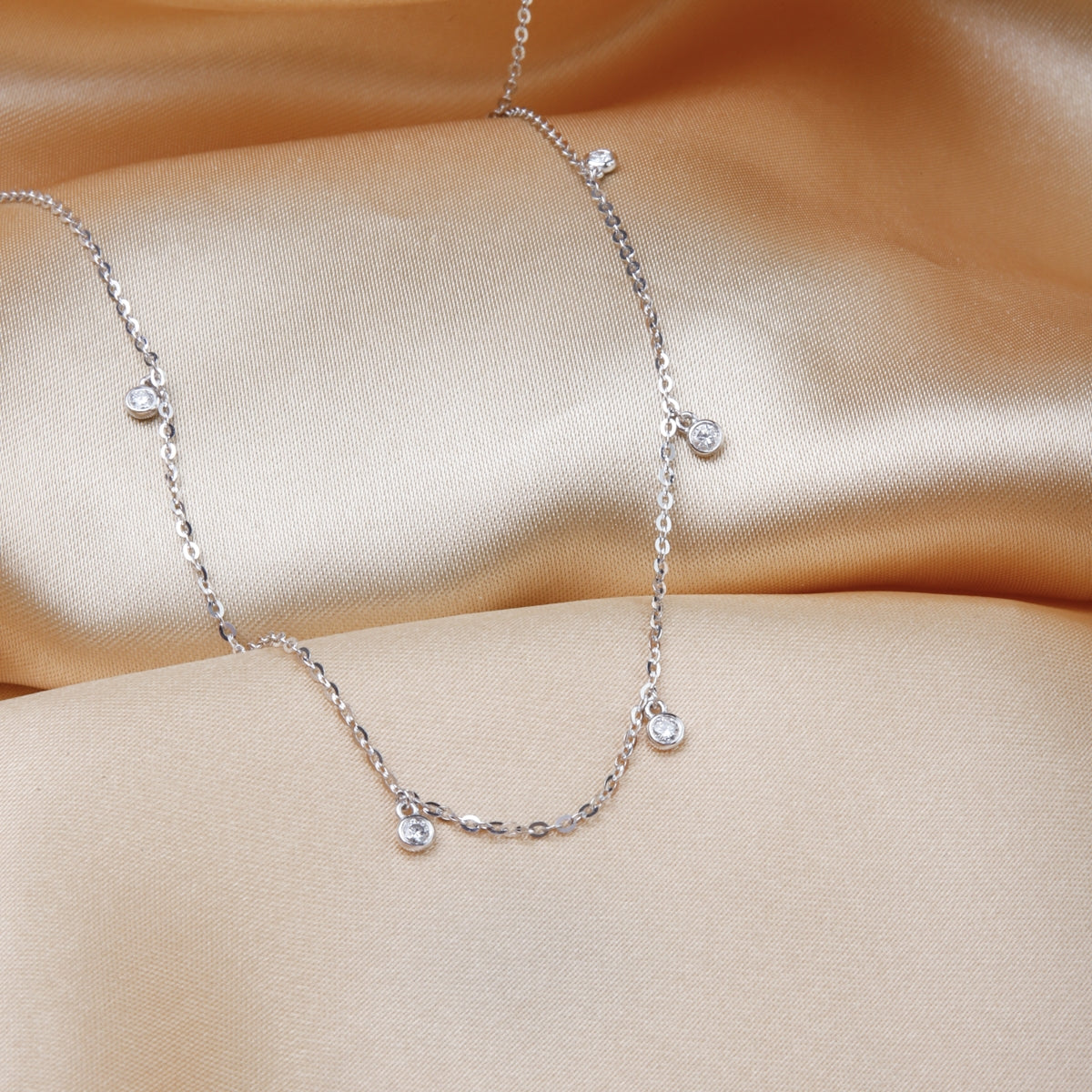 Mini Round Diamond Necklace