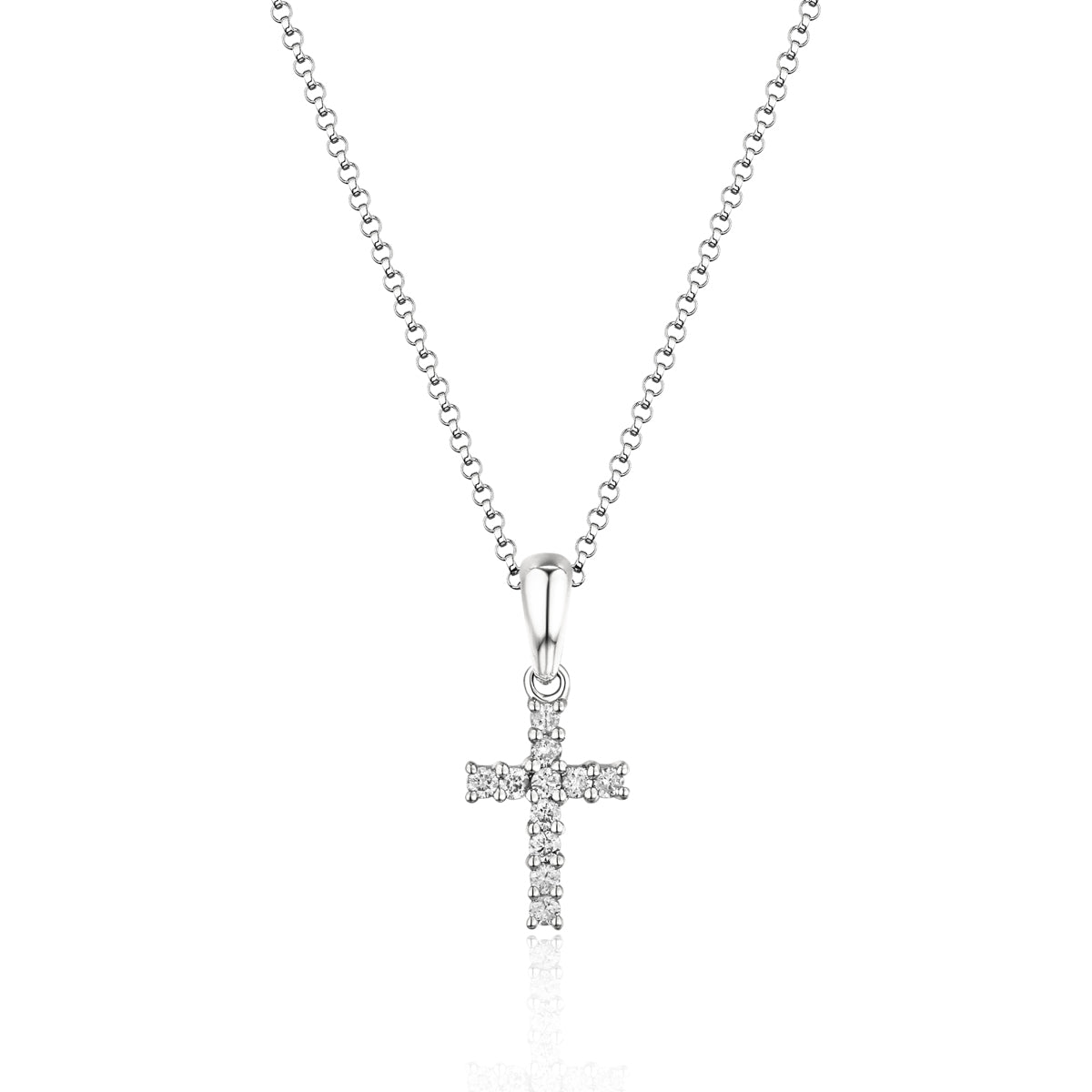 Mini Pave Diamond Cross