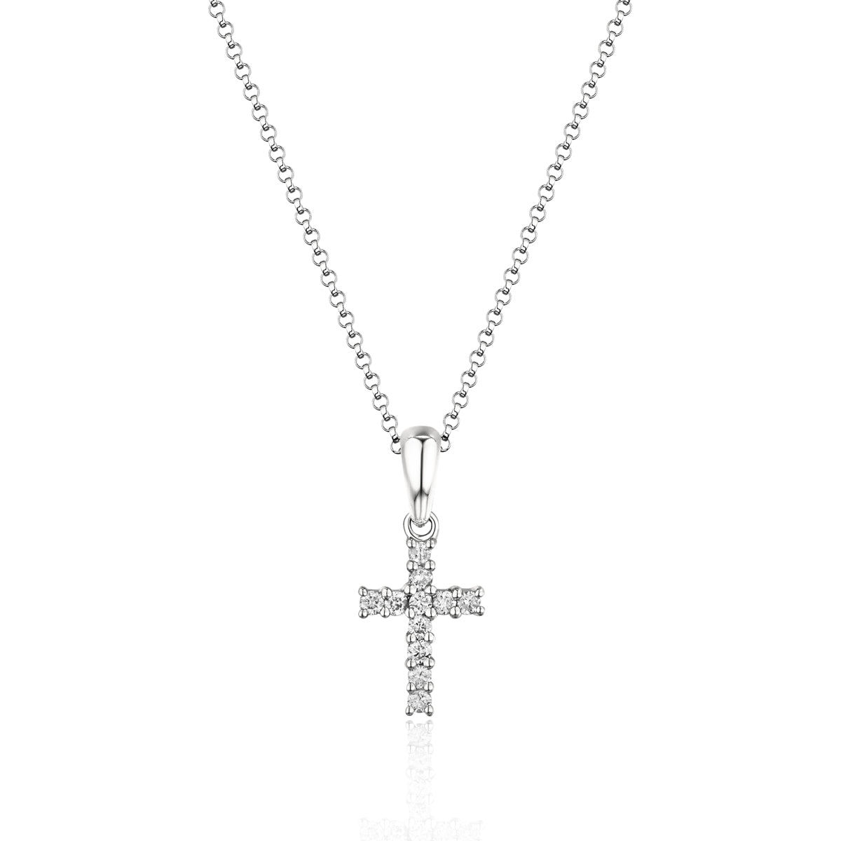 Mini Pave Diamond Cross