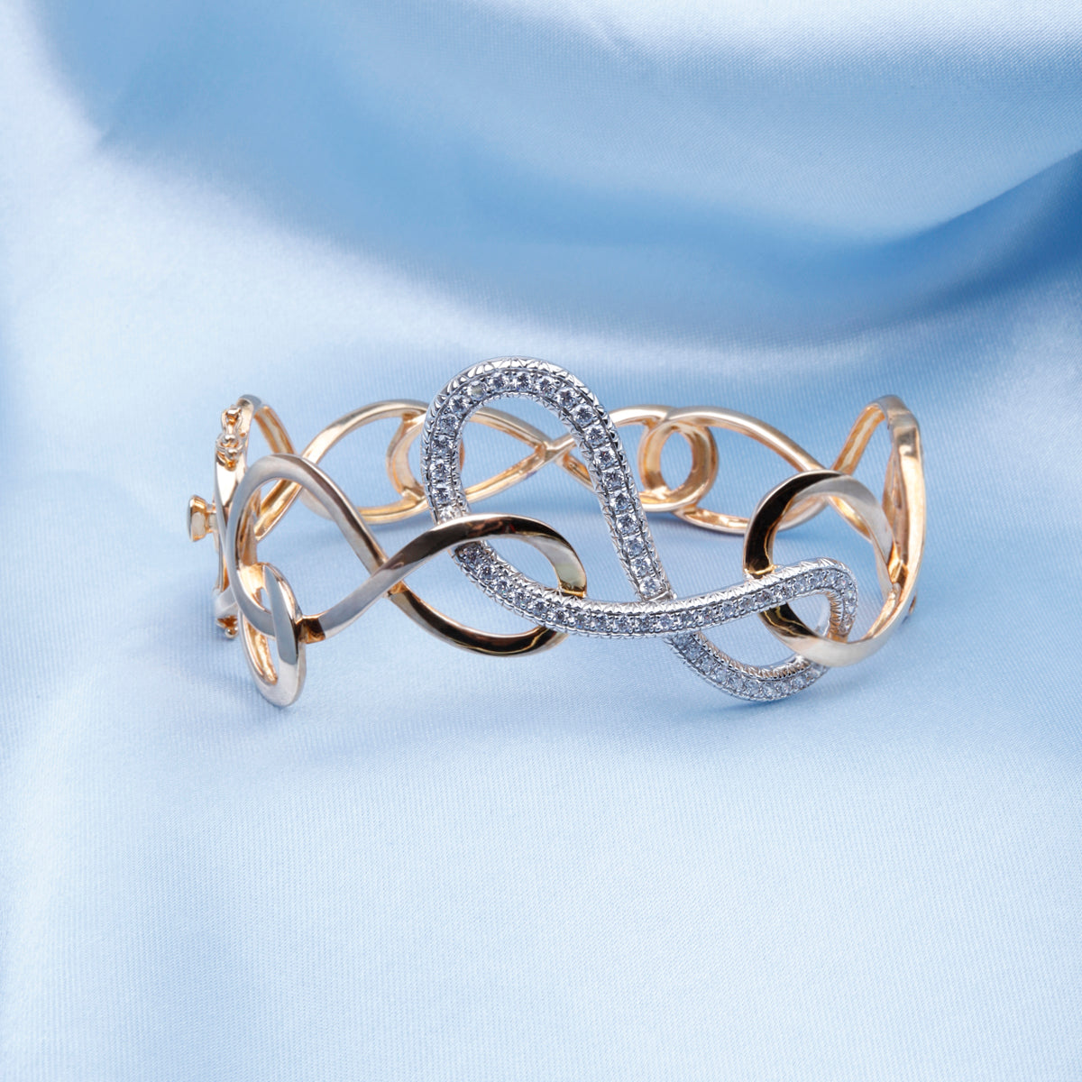5 Infinity Bangle Interlocking Infinity Bangle – Luvente
