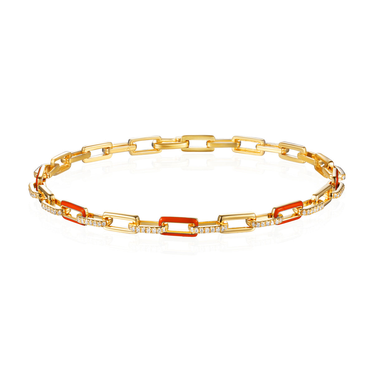 Enamel Chain Bracelet