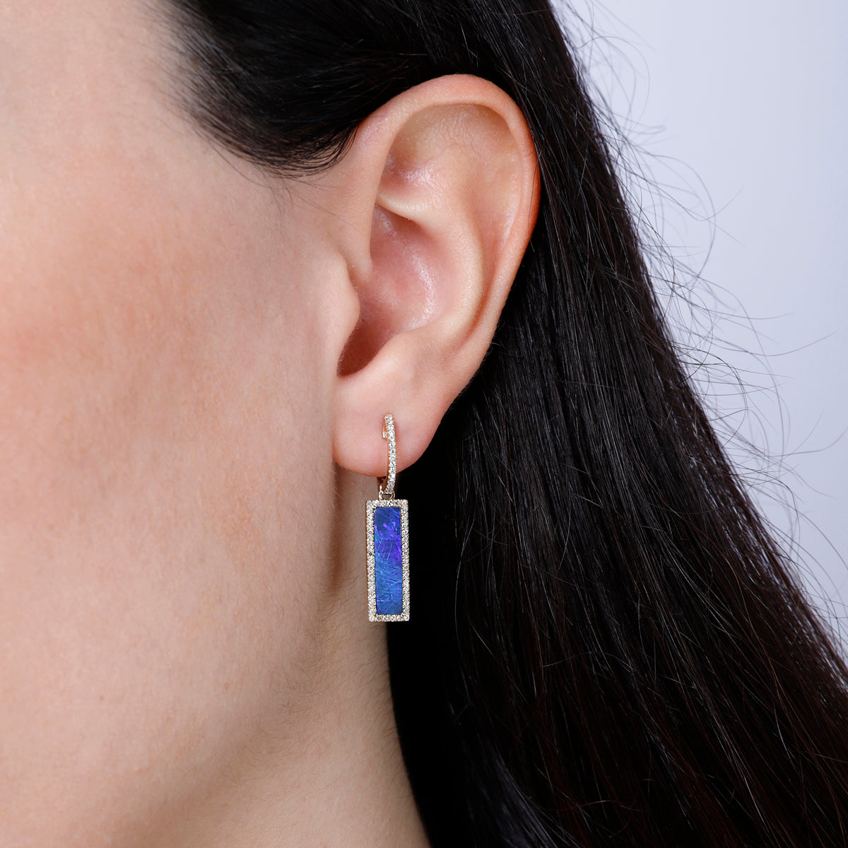 Rectangle Drop Earrings