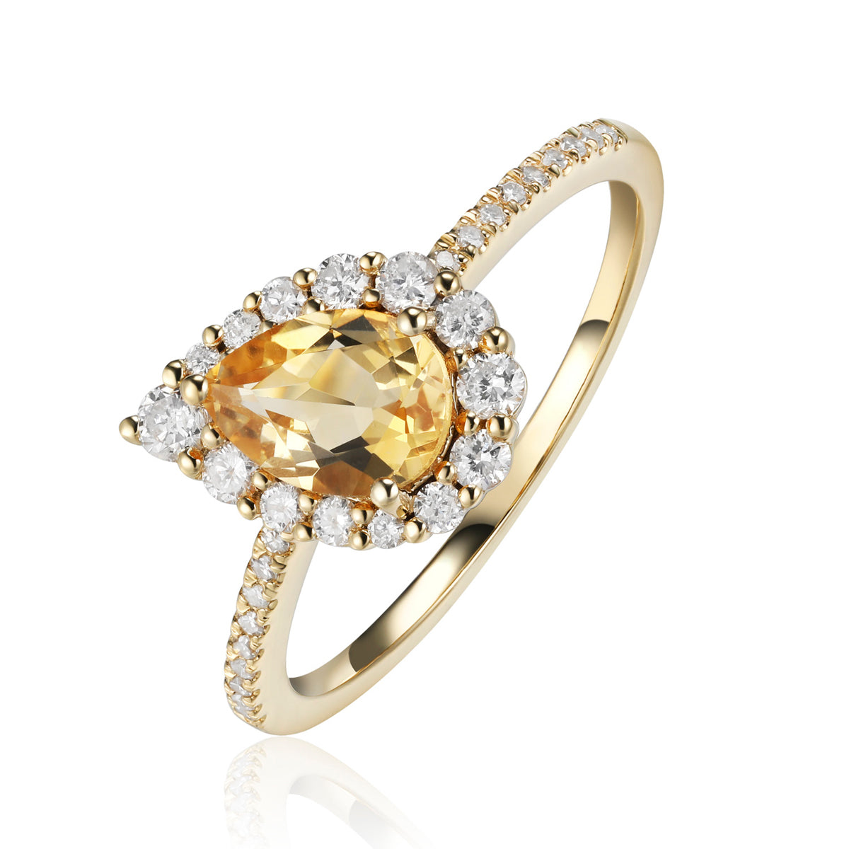Teardrop Stone Ring