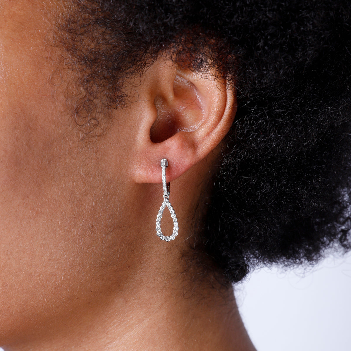 Teardrop Diamond Earrings