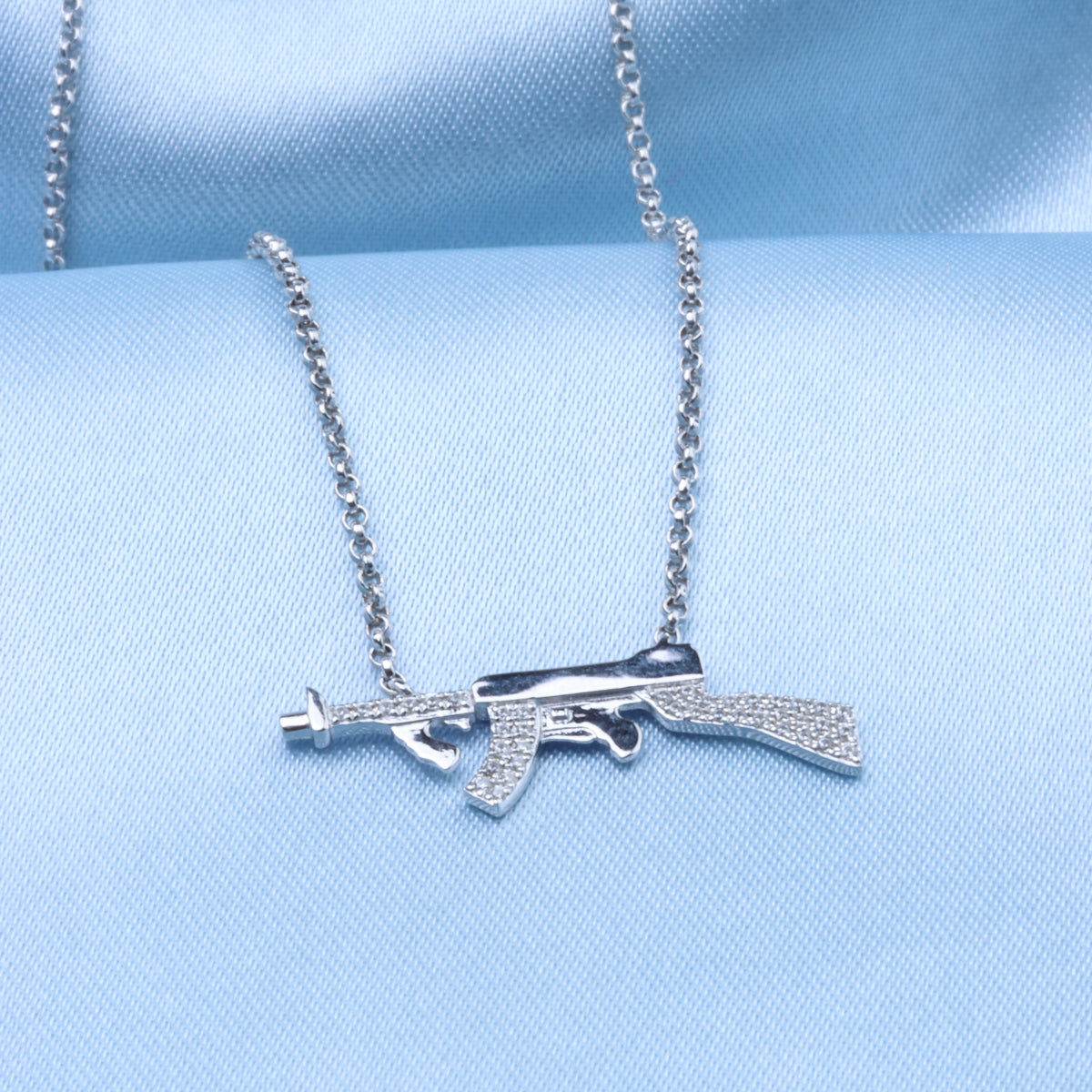 Gold Rifle Necklace