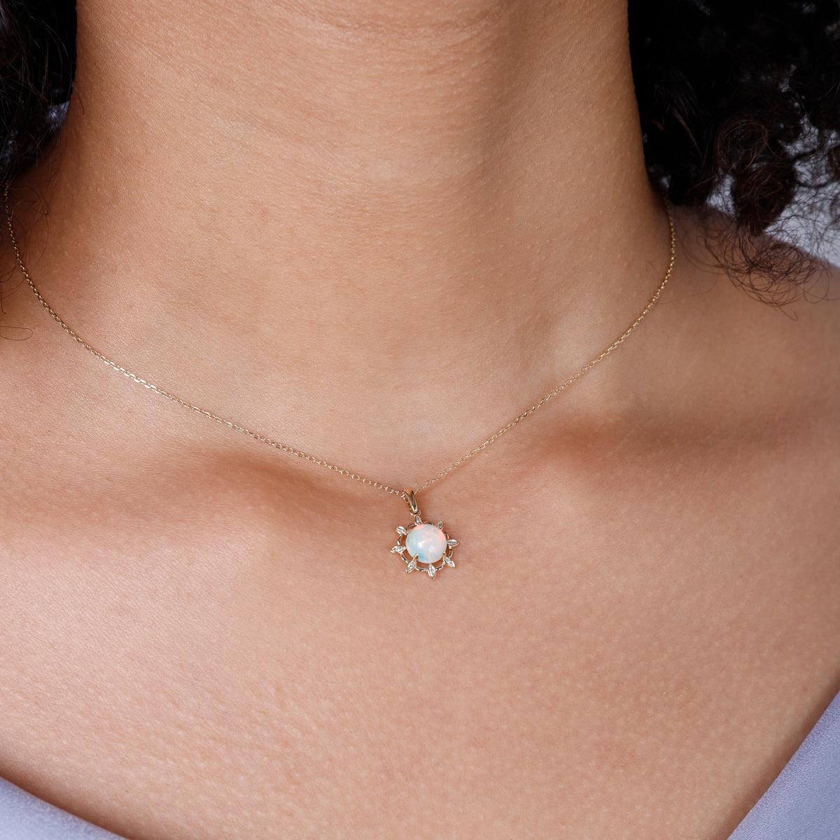 Opal Burst Necklace