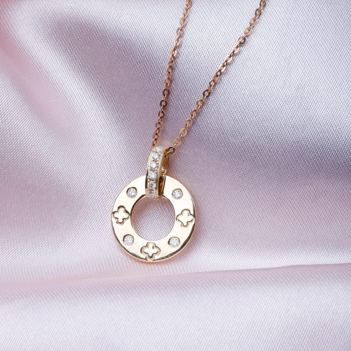 Diamond Circle Necklace