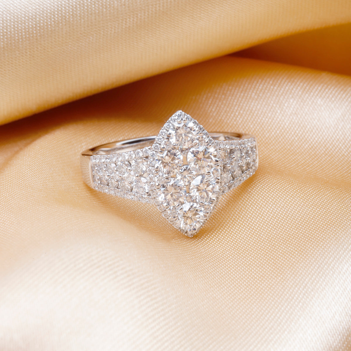 Marquise Cluster Diamond Ring