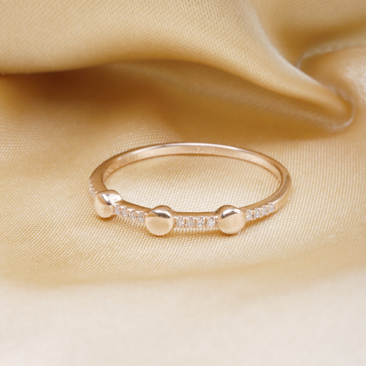 Mini Double Diamond Bar Ring