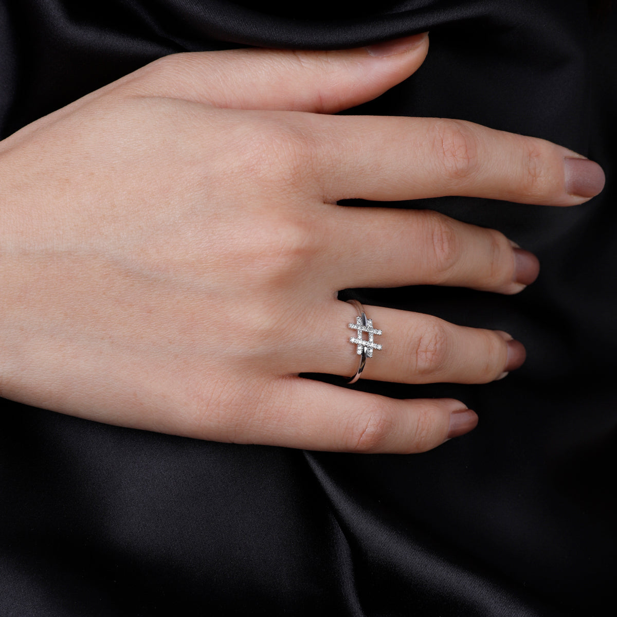 Hashtag Diamond Ring