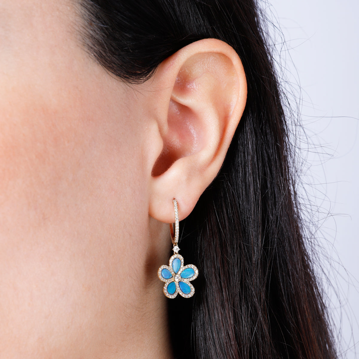 Flower Drop Earrings