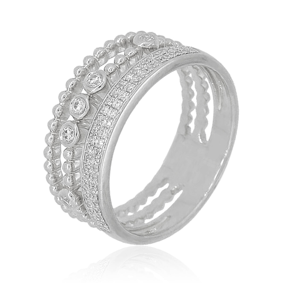 Signature Pavé 5-Stack Ring – Luvente