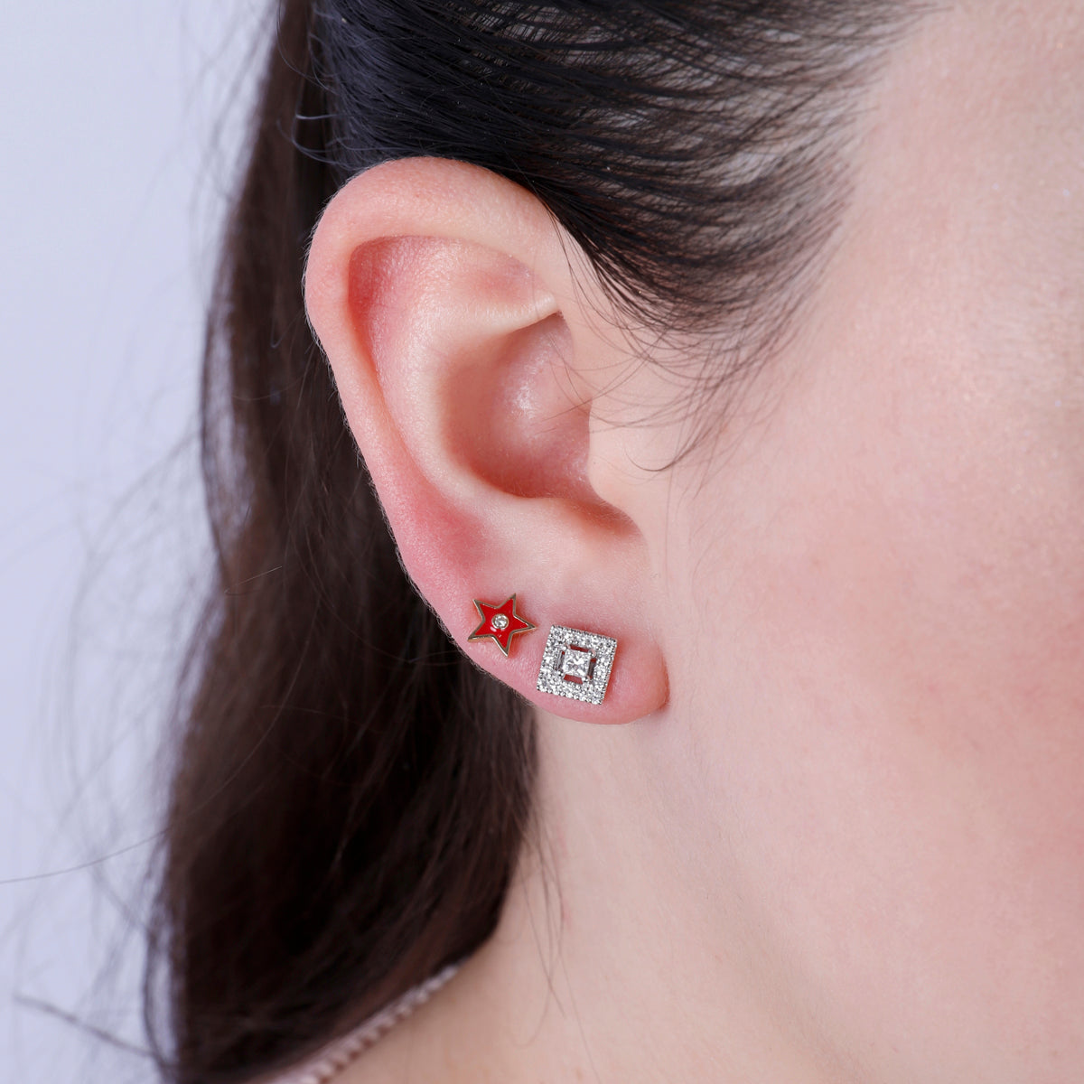 Star Enamel Studs