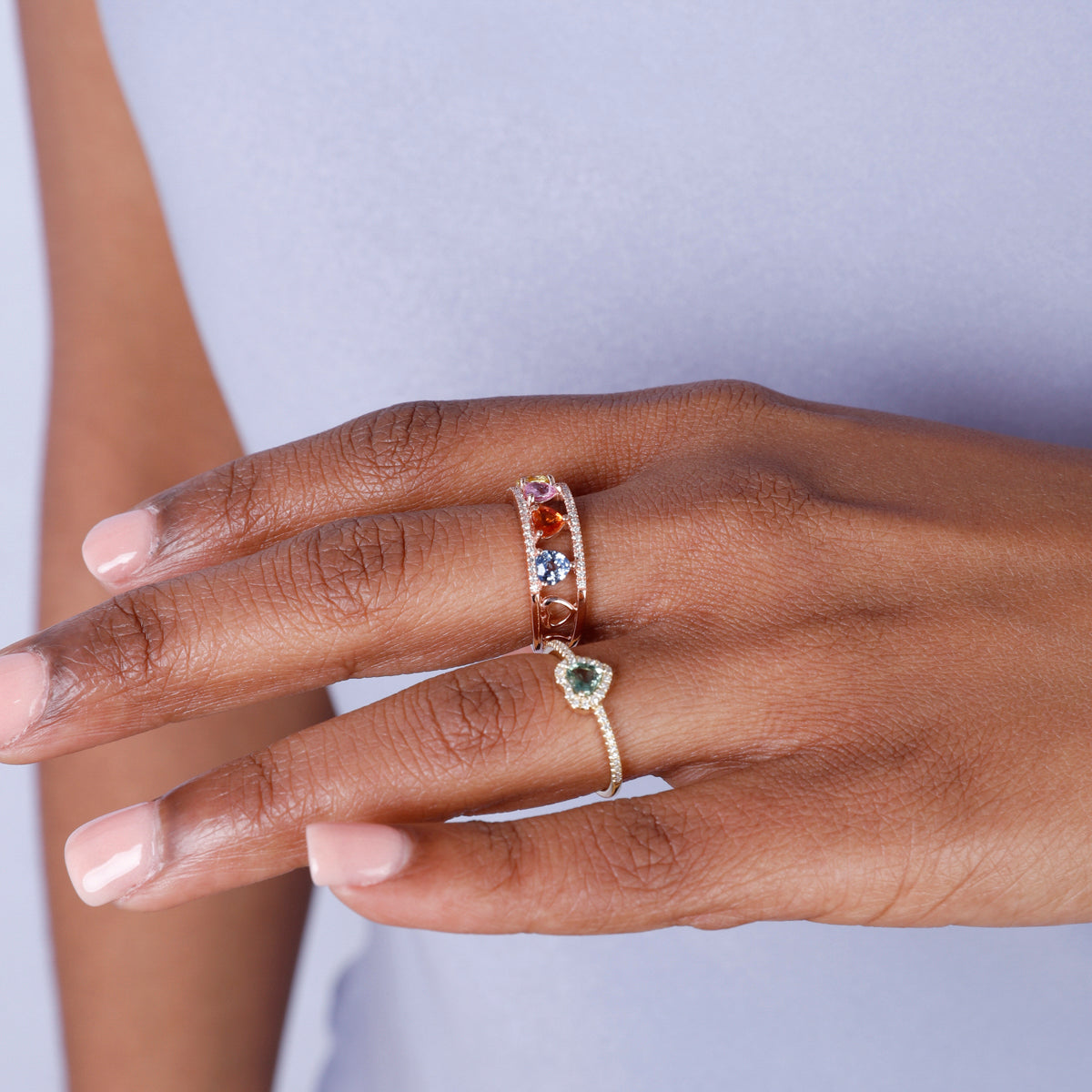 Heart Ladder Ring