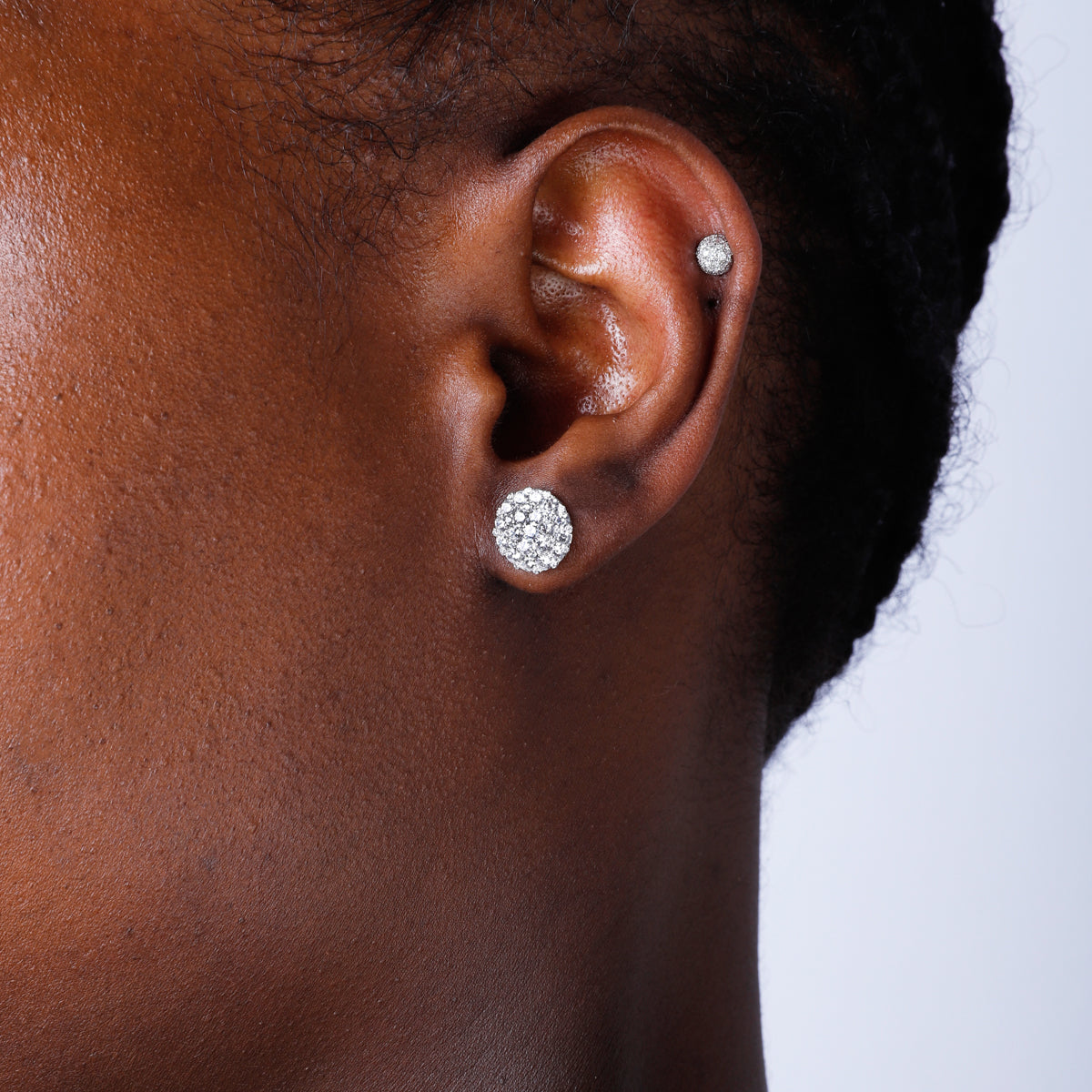 Mini Diamond Cluster Earrings